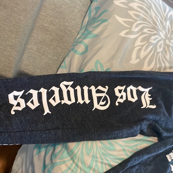 EWKUKS draw string dark gray sweat pants. - Picture 4 of 8